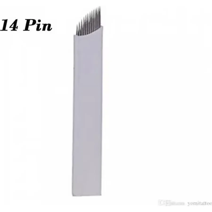 14 Pin 1 Adet Kalıcı Makyaj Microblading İğnesi