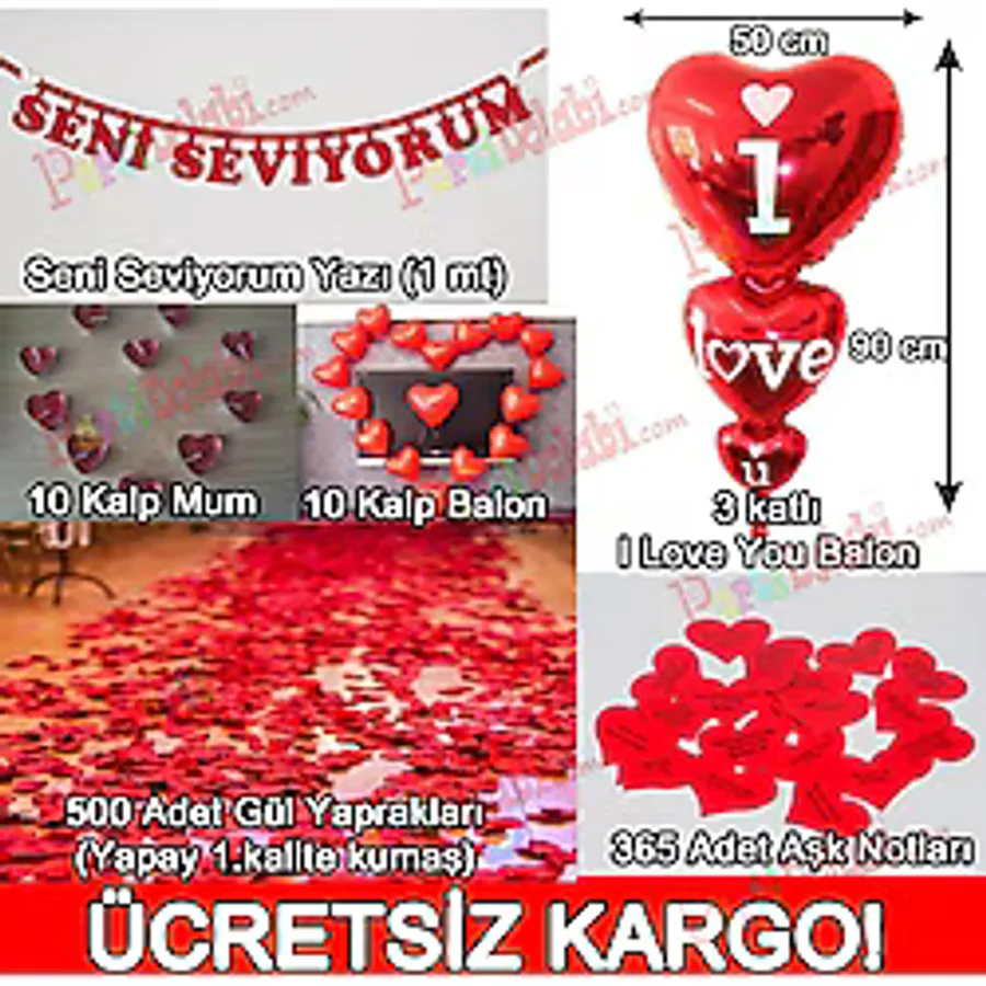 14 Şubat Sevgililer Günü Sevgiliye Sürpriz Süsleme Paketi