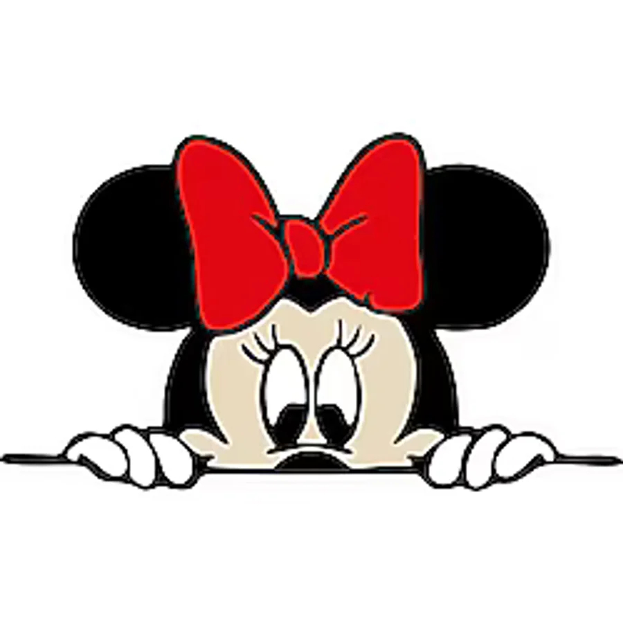 14 X 8 Cm Minnie Mouse Sticker Araba Laptop Oto Motor Sticker