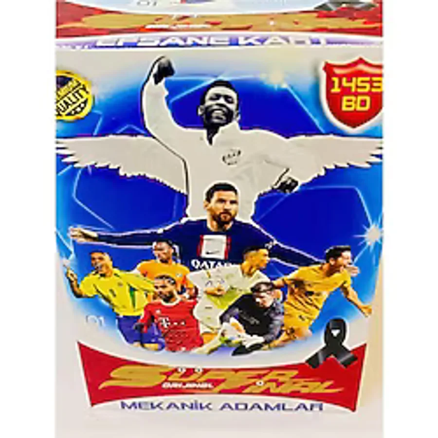 1453 Bd Süper Final Mekanik Adamlar Futbolcu Kartları En Son Seri 25 Paket 3'lü (75 Kart)