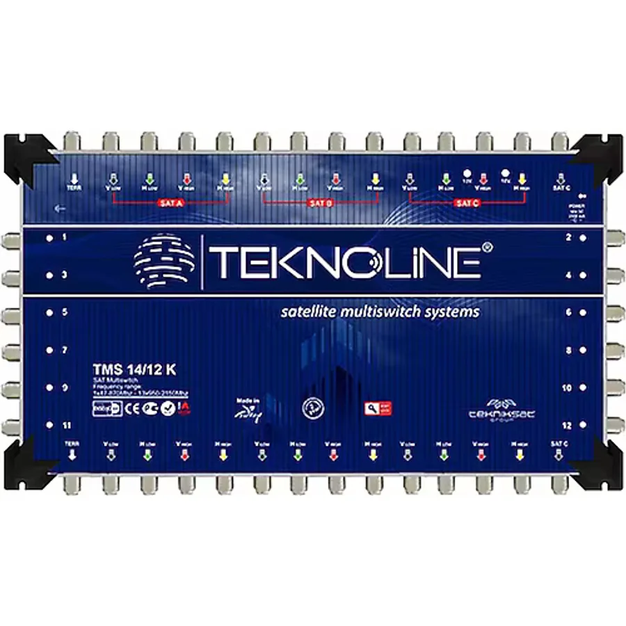 14X12 KASKATLI MULTISWITCH UYDU DAĞITIM SANTRALI TEKNOLINE