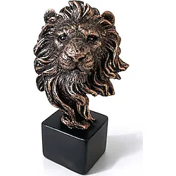 14X9 Cm Polyester Aslan Büstü