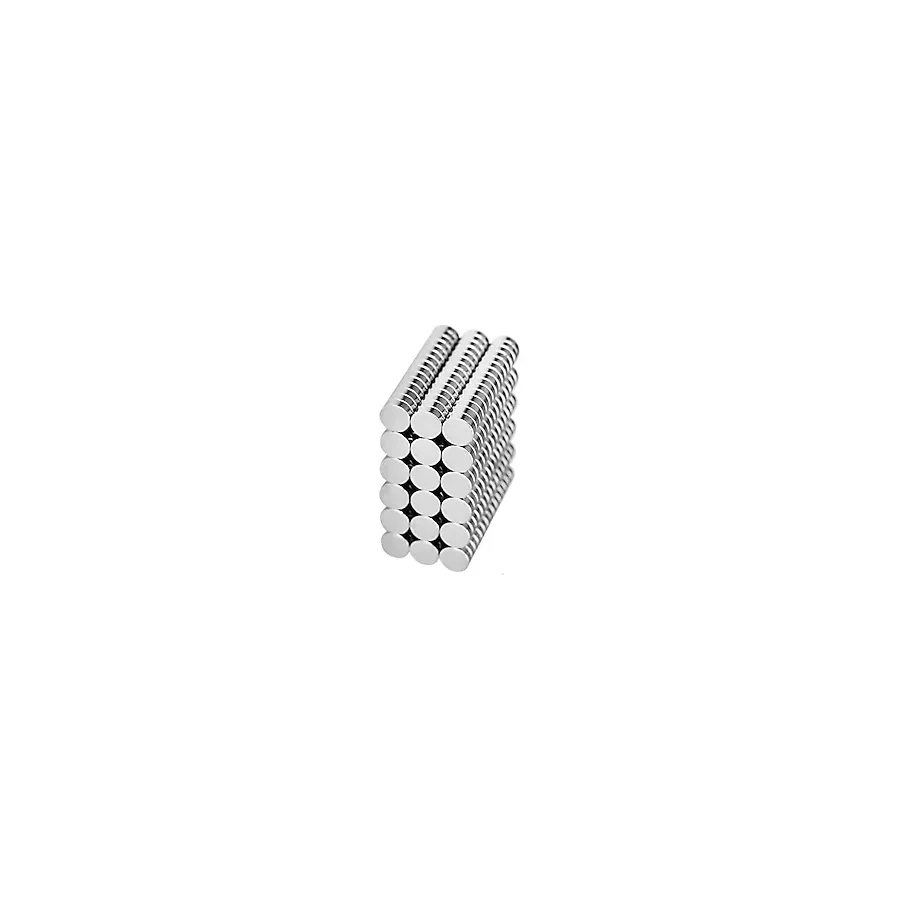 150 Adet 6x2 mm Yuvarlak Güçlü Neodyum Mıknatıs (Çap 6 m m Kalınlık 2 mm)