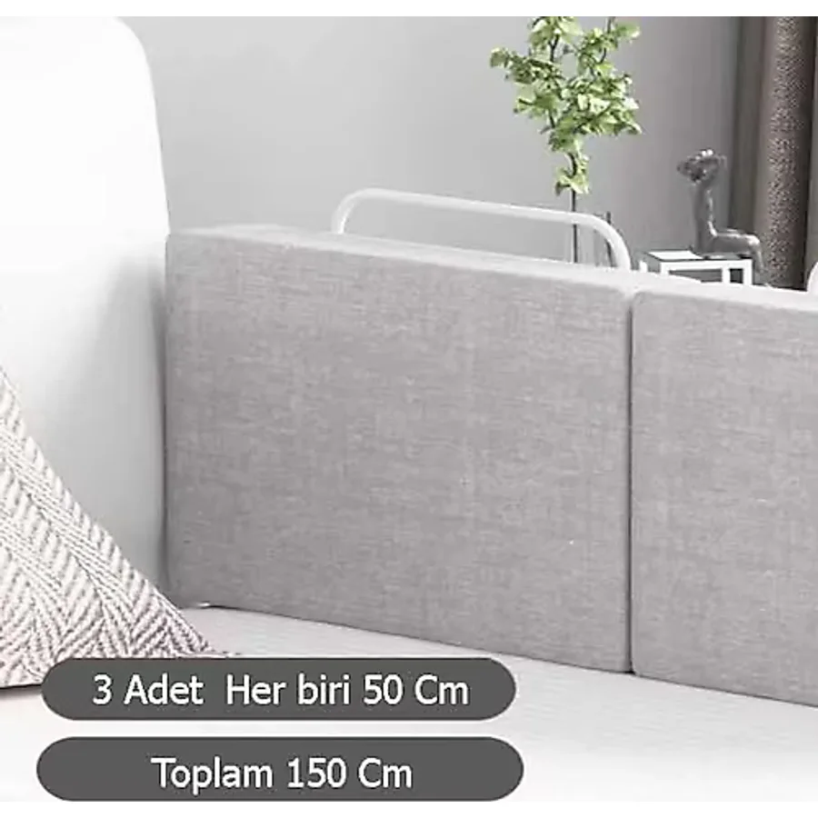 150 Cm Serenity Xl Yeni Nesil Yatak Bariyeri Korkuluğu Grey