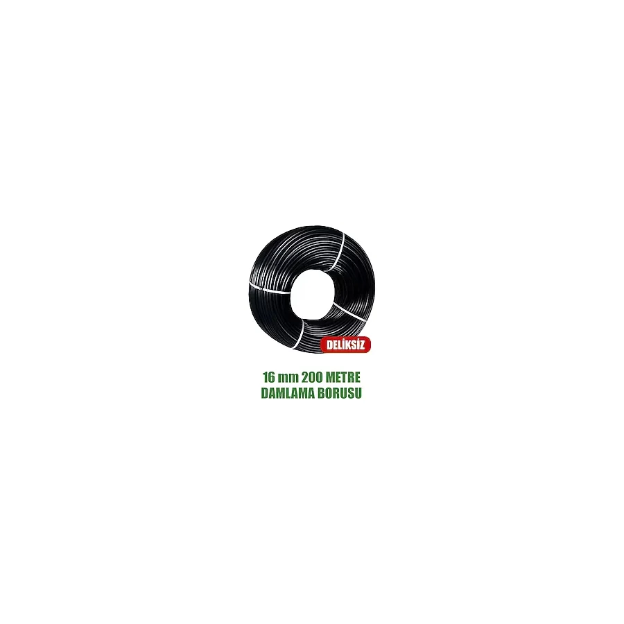 16 Mm Damlama Borusu 200 Metre Delıksız Damla Sulama Hortumu Sulama Sıstemı