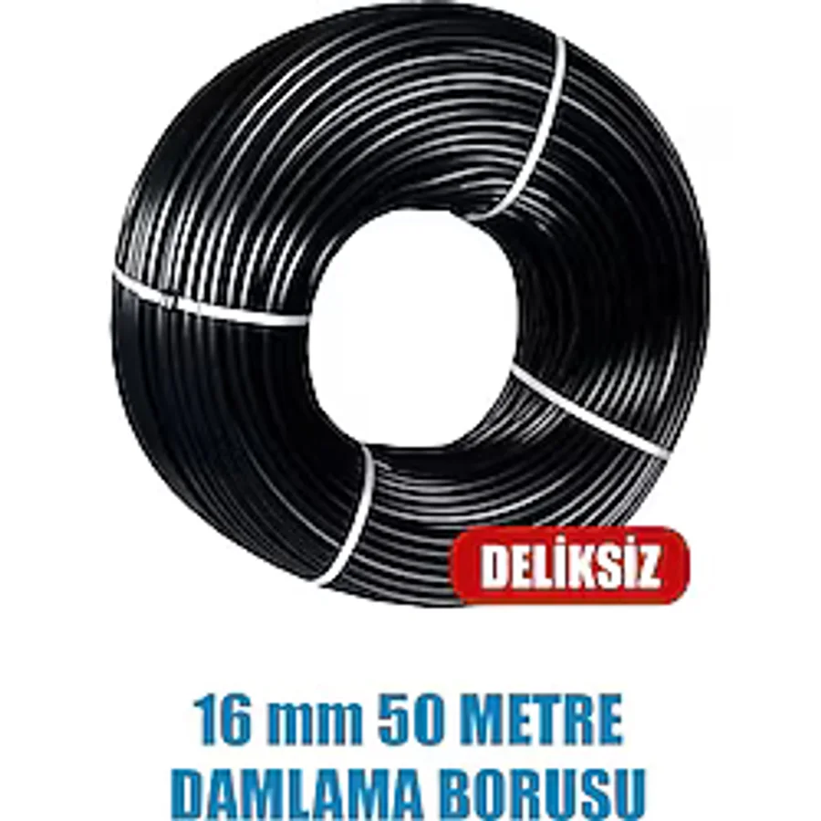 16 Mm Damlama Borusu 50 Metre Delıksız Damla Sulama Hortumu Sulama Sıstemı