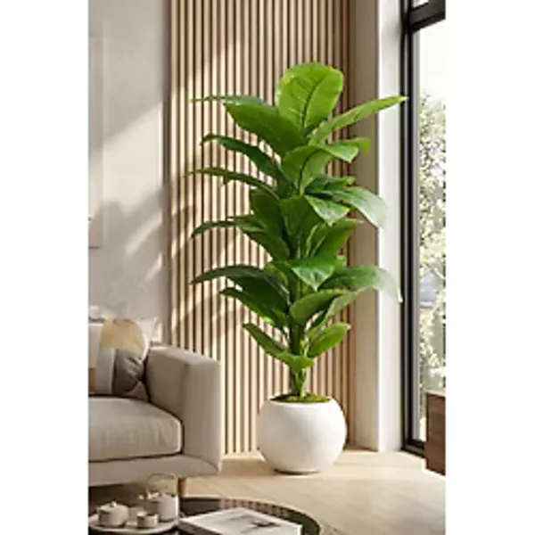 160 cm Yapay Difenbahya Ağacı - 30x30 Küre Saksılı