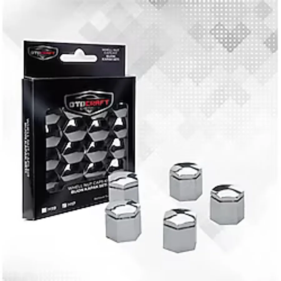 17 mm Krom Renk Bijon Kapağı 20 Adet