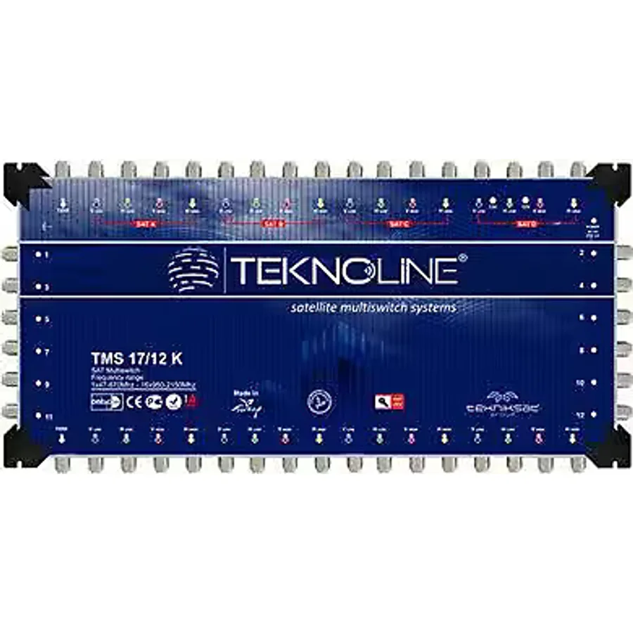 17X12 Kaskatlı Multiswitch Uydu Dağıtım Santrali Teknoline