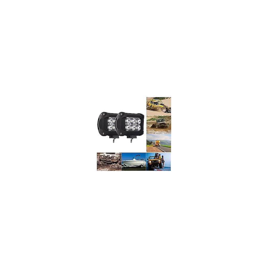 18w 6 Led Off Road Araç Motosiklet Led Sis Far Aydınlatma 1 Adet
