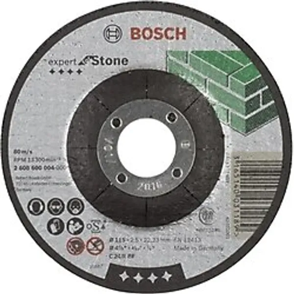 1x Kesme Diski Dirsekli Expert For Stone (Taş, Granit, C 24 R Bf, Çap 115 Mm, 2,5 Mm, Açılı Taşlama Makinesi Aksesuarı)