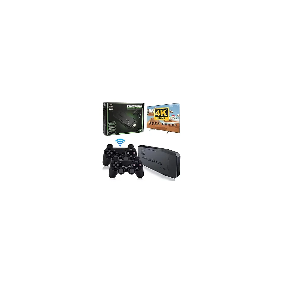 2.4g Uyumlu Kablosuz Çift Kol Oyunlar 4k Game Stick 20.000 Oyun Retro Atari