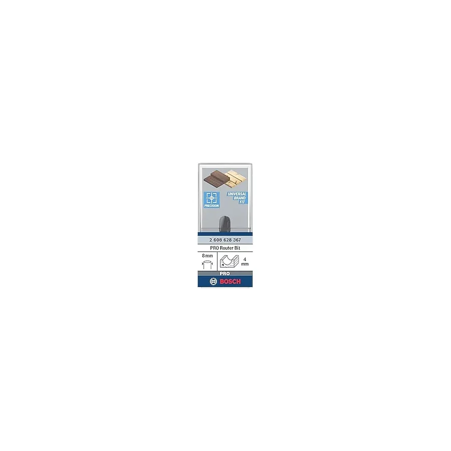 2 608 628 aksesuarı 367 oyuklu freze Ç 8 mm, R1 4 mm, Ç 8 mm, U 9,5 mm, G 40 mm