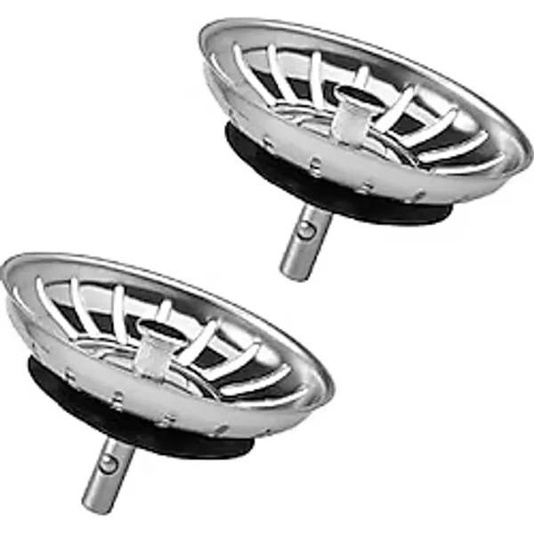 2 Adet Çöpmak Paslanmaz Çelik Sifon Süzgeci 8 Cm Lavabo Evye Süzgeci Lavabo Gider Süzgeci