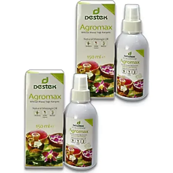 2 Adet Destek Agromax Masaj Yağı 150 ml (Bitkisel Yağ Karışımı)