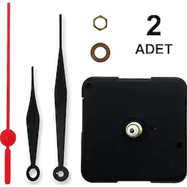 2 Adet, Duvar Saat Mekanizması, Sessiz, 10 Mm Şaft, Saat Motoru, Diğer