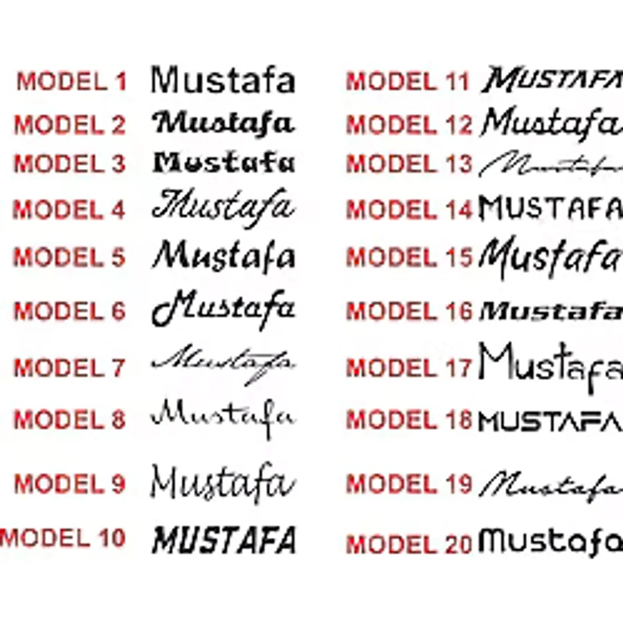 2 Adet - İsim - Yazı Araba Sticker, Çıkartma