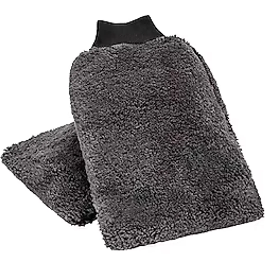 2 Adet Oto Yıkama Eldiveni Araç Temizleme Mikrofiber Araba Cila