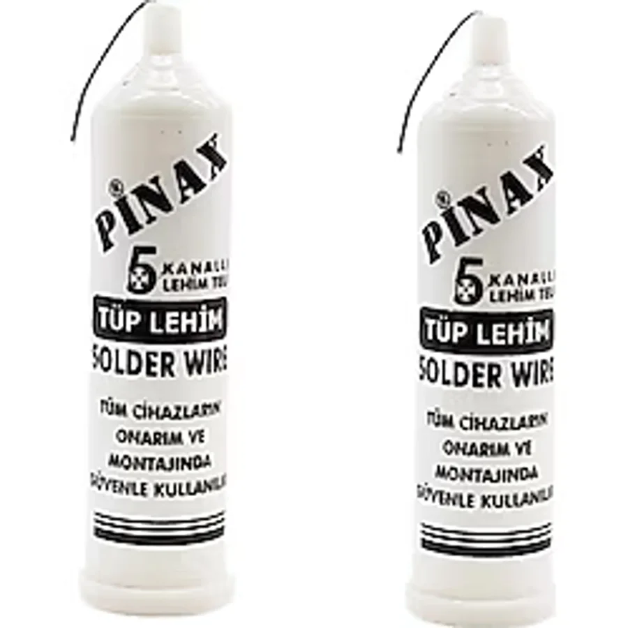 2 Adet - Pinax Tüp Lehim Teli 5 Kanallı 1.2Mm - Solder Wire 40gr.