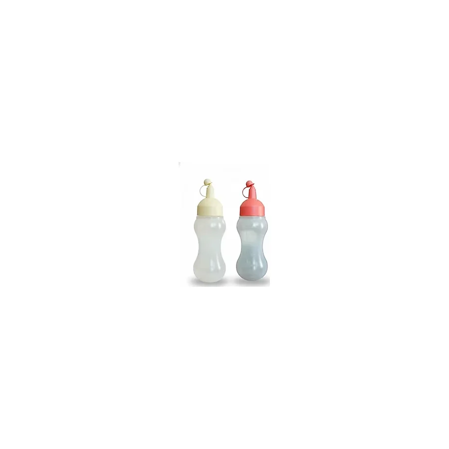2 Adet Renkli Kapaklı 450 ml Sıkmalı Sosluk Yağdanlık Şişe Ketçap, Mayonez, Sirke ve Soslar İçin Pratik Dağıtıcı Gıda Sınıfı Şeffaf Plastik Sos Şişesi