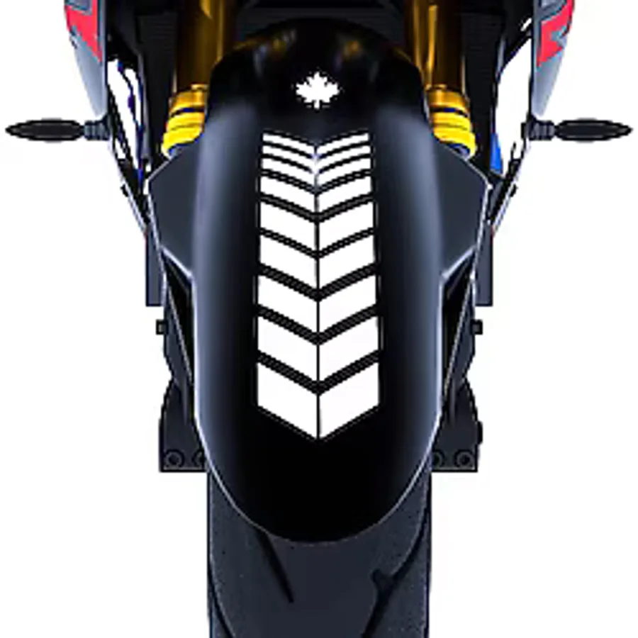 2 Adet Sport Motosiklet Çamurluk Süt Beyaz Kask Sticker Çınar Extreme