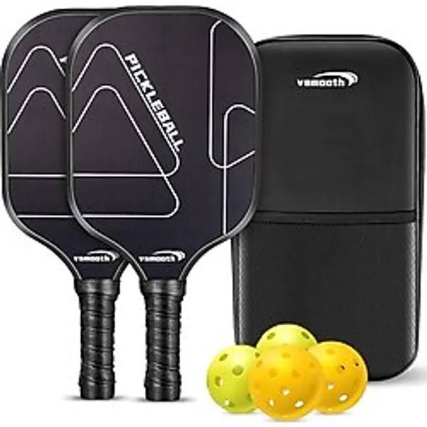 2 Fiberglas Kürekli Pickleball Seti, USAPA Onaylı Fiberglas Turşu Seti, 2 Hafif Turşu Küreği, 4 Pickleball Topu, 1 Sırt Çantası Çantası, Evo Power, Hybrid & Control Paddles