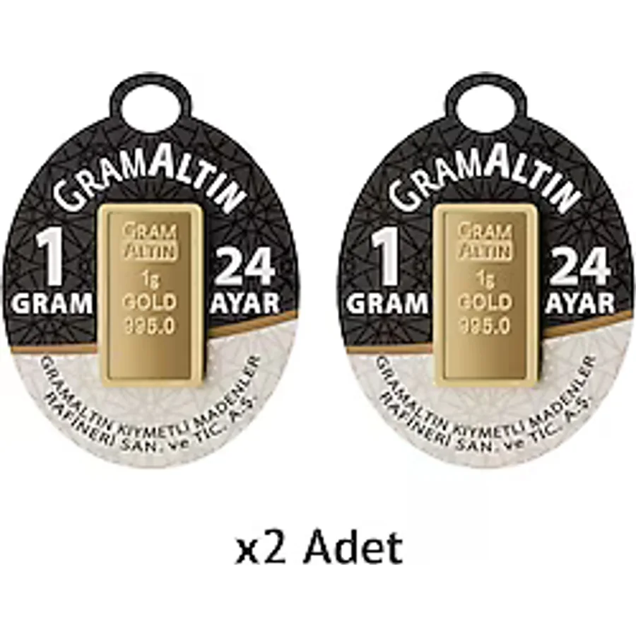 2'li 1 gr 24 Ayar Gram Altın