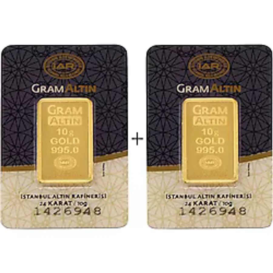 2'li 10 gr 24 Ayar Gram Altın