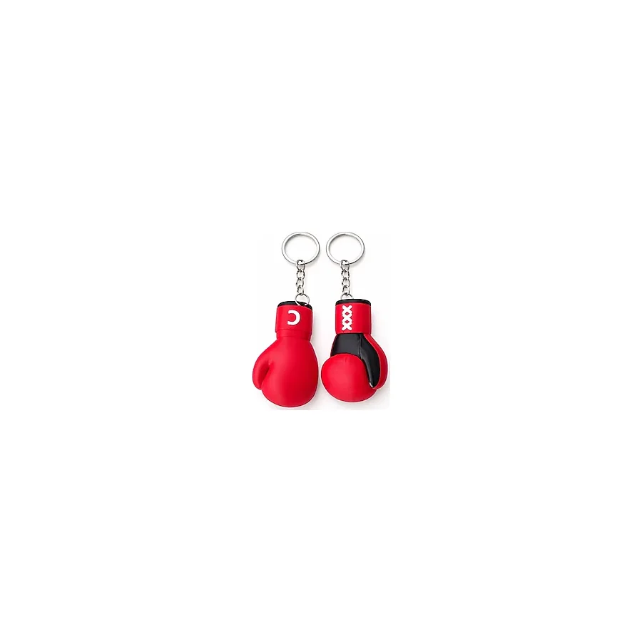 2'li Boks Eldiveni Anahtarlık Seti Mini Boxing Gloves Anahtarlık Spor Temalı AksesuarÇanta Süsü