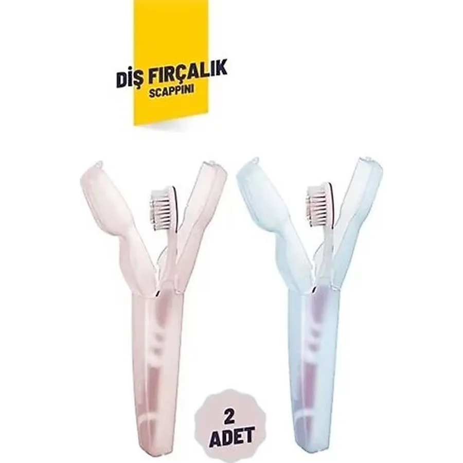 2'Li Kapaklı Diş Fırçası Kutusu Kapaklı Diş Fırçalık - Hijyenik Ve Şık Banyo Düzeni