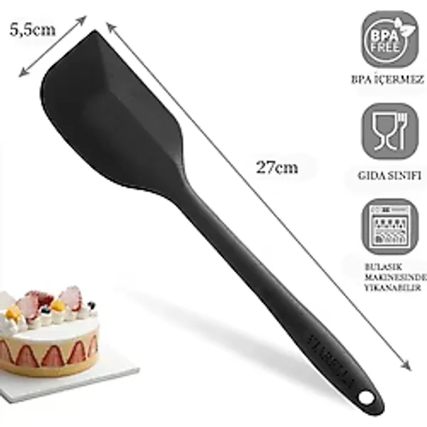 2'li Pasta Krema Seti Kumş Krema Torbası-Silikon Spatula