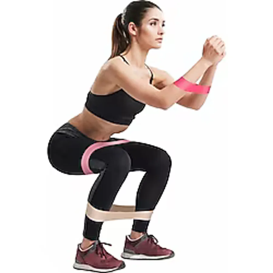 2'li Set Aerobik Band Latex Aerobik Bandı Pilates Yoga Lastiği