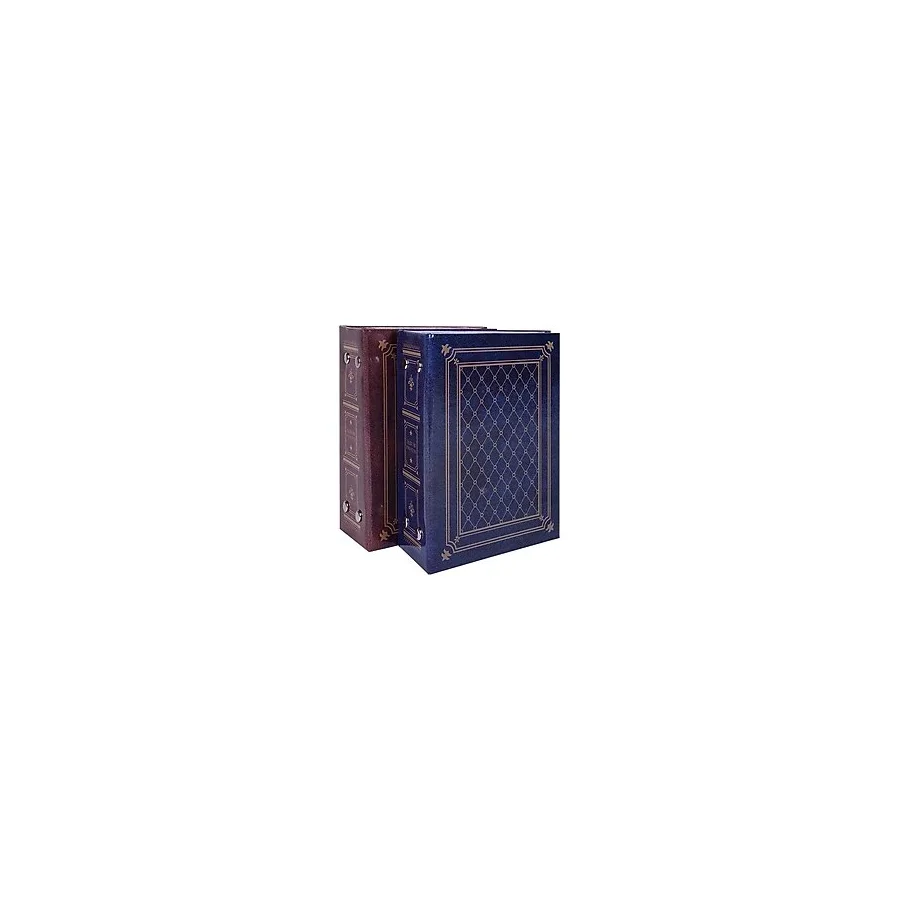 2'li Set Fotoğraf Albümü 192 Fotoğraflık 10x15cm kahverengi-mavi