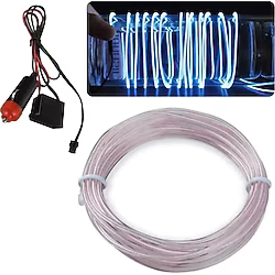 2 Metre Beyaz Araç İçi Torpido Ledi Renkli İp Neon İp Led Şerit Led Neon İp Led