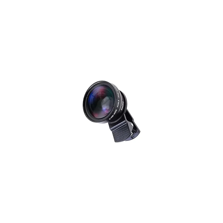 2'Si 1 Arada Klipsli Telefon Kamera Lensi 0.45X Ultra Geniş Açı 10X Makro 37Mm Evrensel 49Mm Uv Port