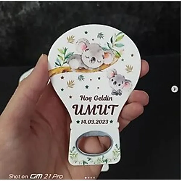 20 Adet Balon Magnet Açacak Yeni Doğan, Doğum Günü, Sünnet, Nişan, Söz, Koala Temalı