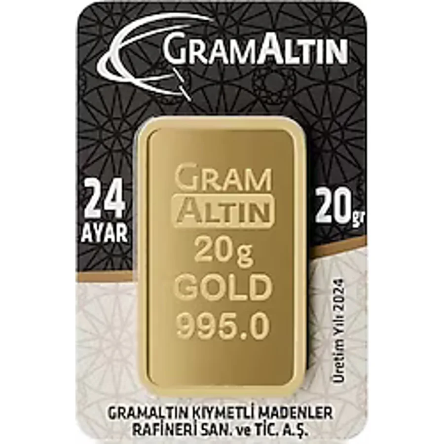 20 gr 24 Ayar Gram Altın