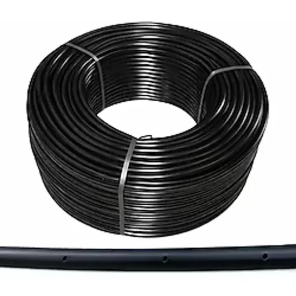 20 Mm Lik Delik Aralığı 20 Cm Delikli Damlama Hortumu Basınca Dayanıklı Bahçe Sulama (300 Metre)
