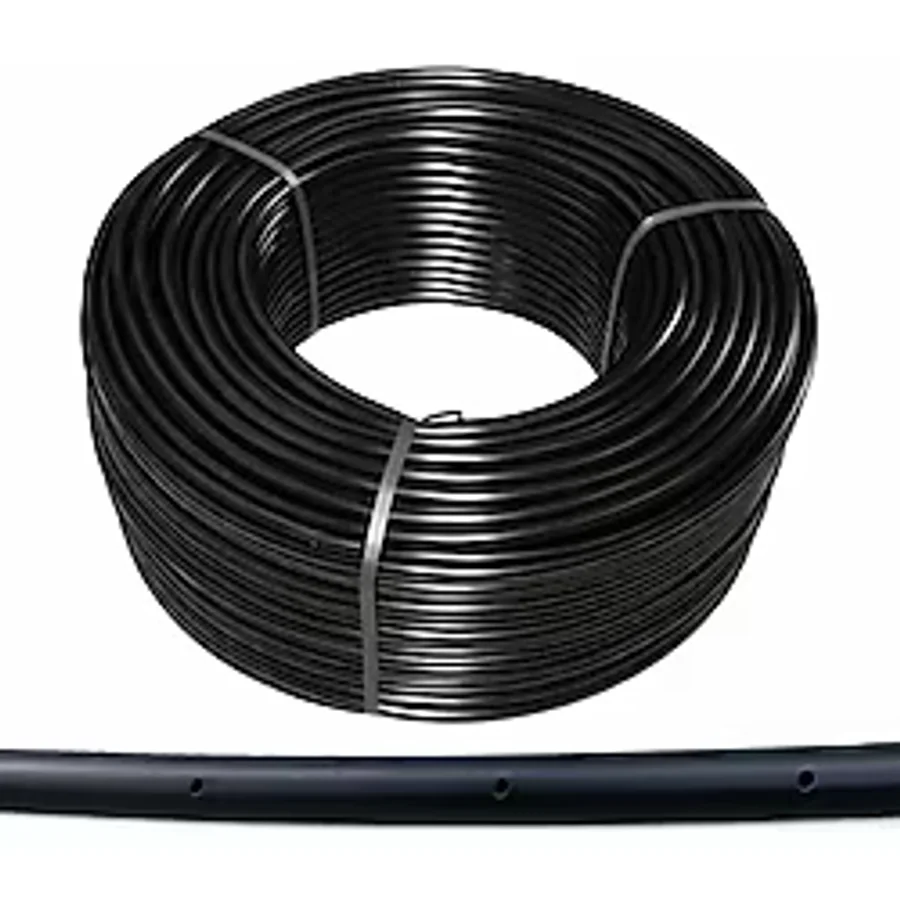 20 Mm Lik Delik Aralığı 25 Cm Delikli Damlama Hortumu Basınca Dayanıklı Bahçe Sulama (300 Metre)