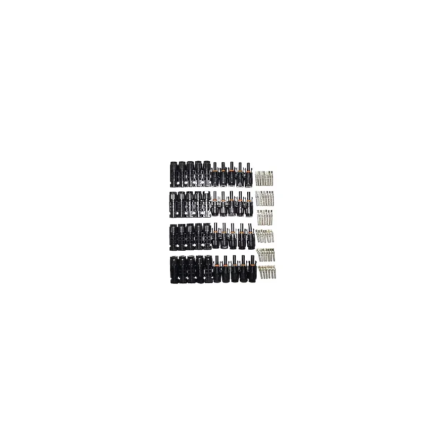 20 Set Mc4 Solar Konnektör - Siyah