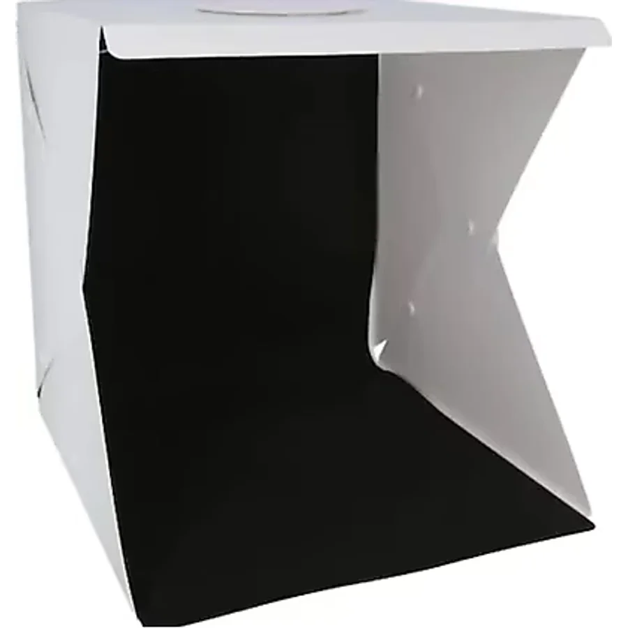 20 X 20 Cm Profesyonel Stüdyo Led Işıklı Çift Sıra Ürün Fotoğraf Çekim Çadırı