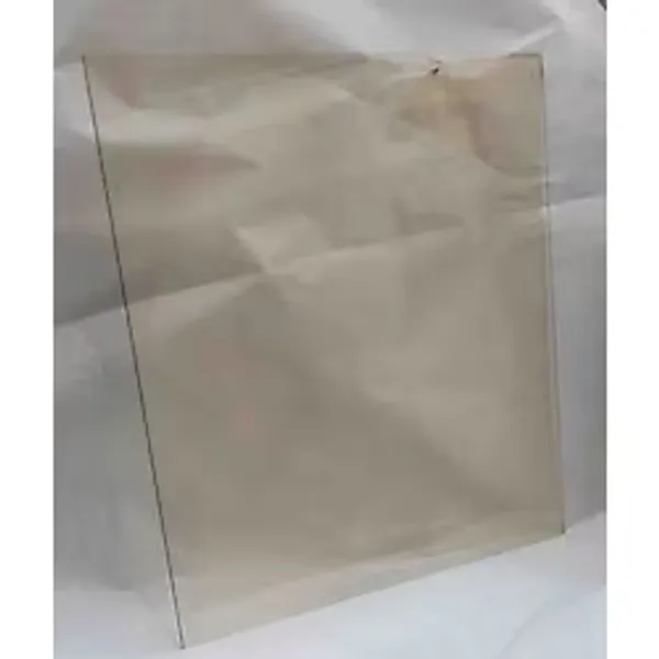 20 x 58 Yüksek Isıya Dayanıklı Şömine Kuzine Soba Camı 4 mm - Seramik Cam (Bal Rengi, Şeffaf)