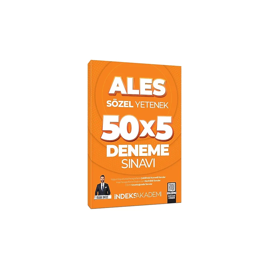 2025 ALES Sözel Yetenek 5 Deneme Sınavı Çözümlü / İndeks Akademi Yayıncılık / 9786259783765
