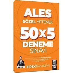 2025 ALES Sözel Yetenek 5 Deneme Sınavı Çözümlü / İndeks Akademi Yayıncılık / 9786259783765