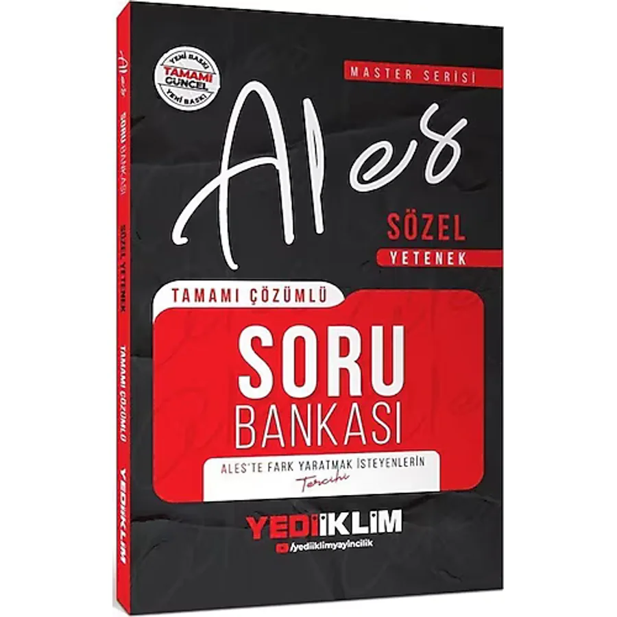 2026 Ales Sözel Yetenek Tamamı Çözümlü Soru Bankası / Kolektif