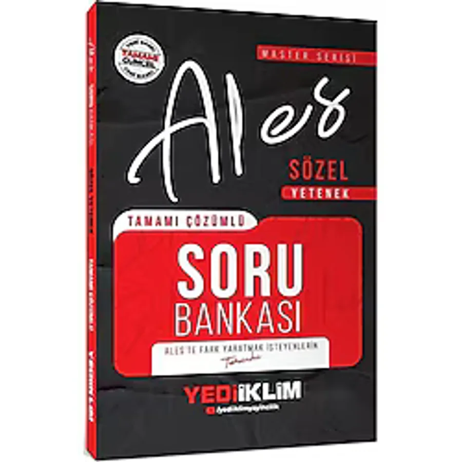 2026 Ales Sözel Yetenek Tamamı Çözümlü Soru Bankası / Kolektif