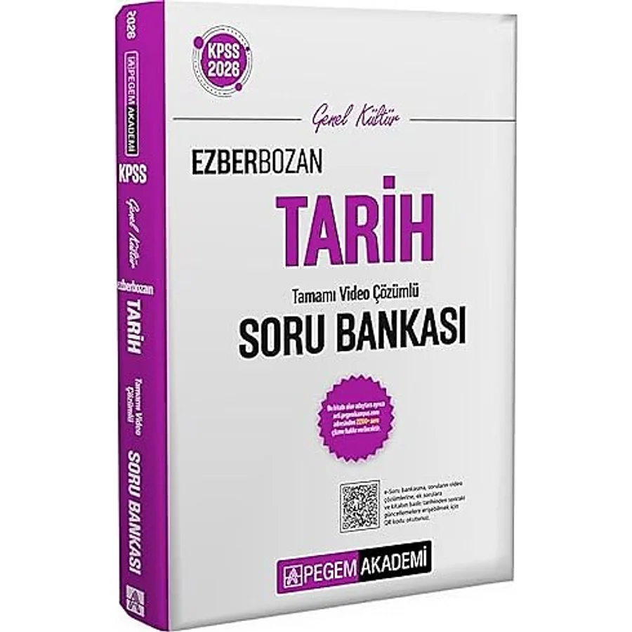 2026 KPSS Genel Yetenek Genel Kültür Ezberbozan Tarih Tamamı Video Çözümlü Soru Bankası