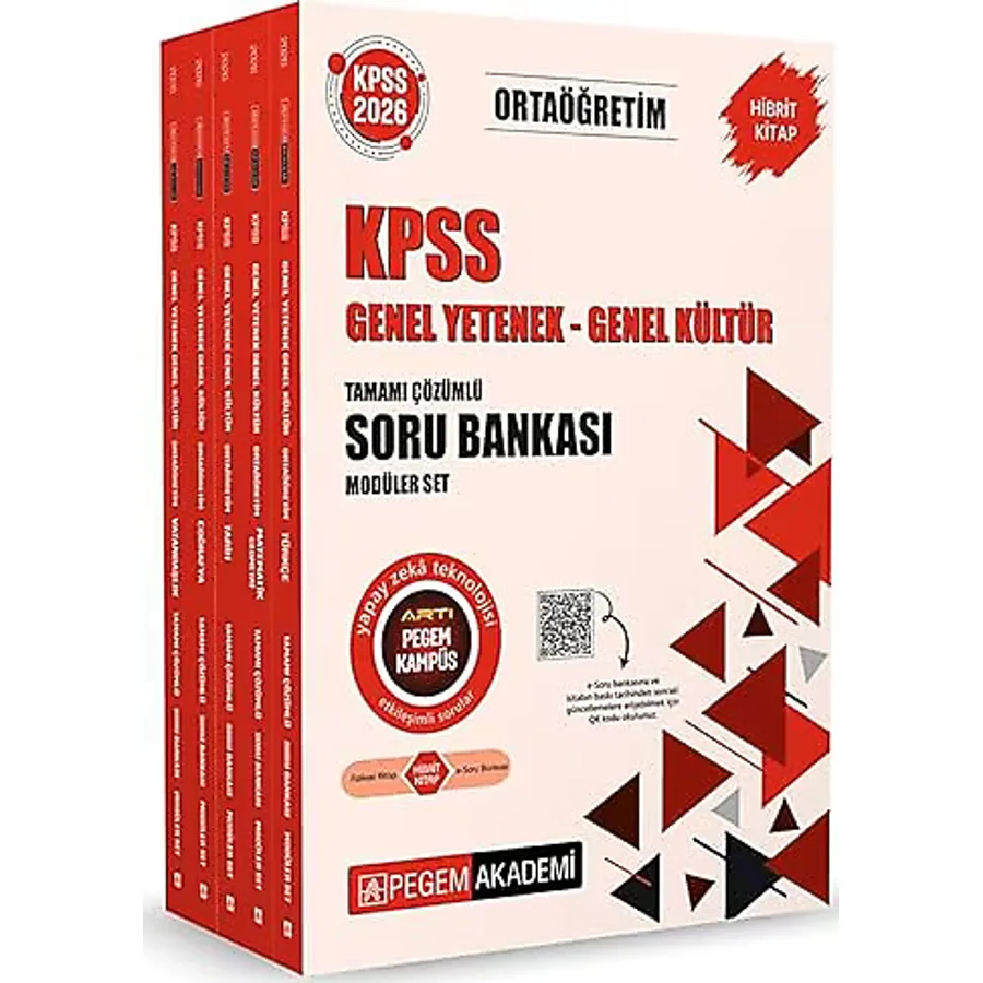 2026 Kpss Ortaöğretim Soru Bankası Modüler Set Genel Yetenek Genel Kültür Tamamı Çözümlü 5 Kitap