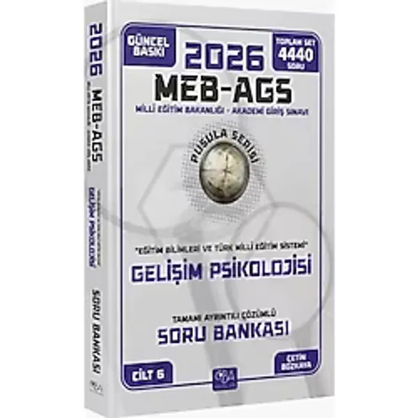 2026 Meb - Ags Eğitim Bilimleri Gelişim Psikolojisi Soru Bankası Çözümlü Pusula Serisi