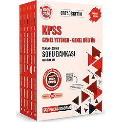 2026 Pegem Yayınları KPSS Ortaöğretim Soru Bankası Modüler Set Genel Yetenek Genel Kültür Tamamı Çözümlü (5 Kitap)